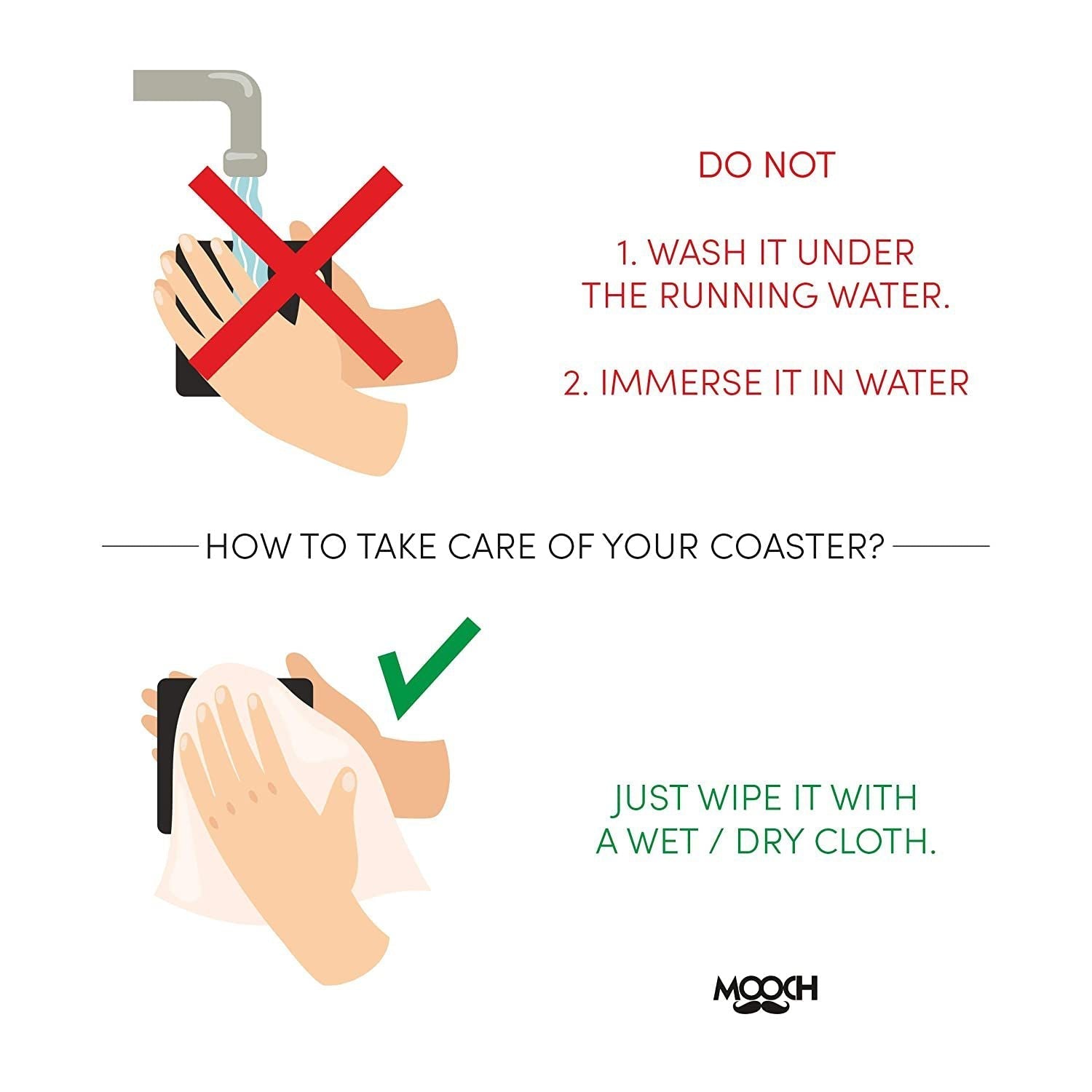 Mooch Magnetic Coaster - It���S Just A Plant Bro - Set Of